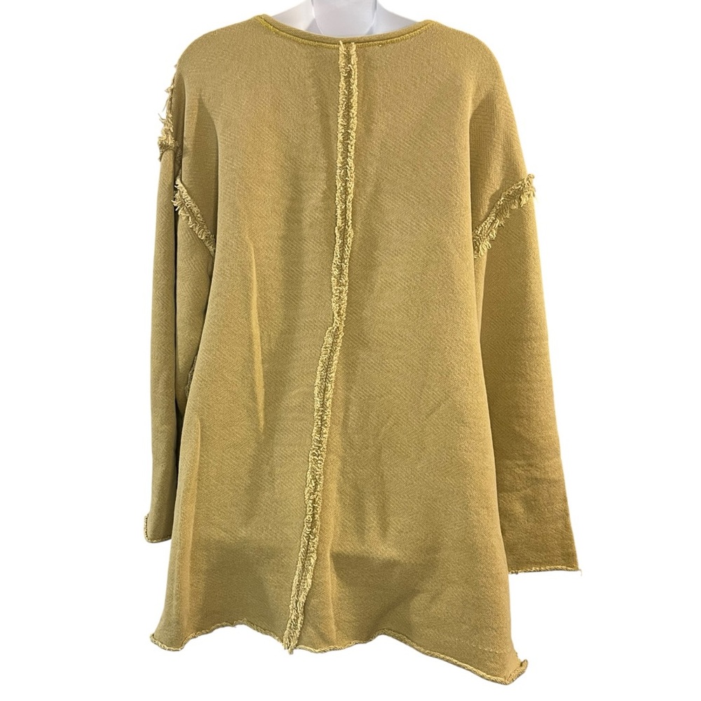 Free People Oversized Raw Edge Sweatshirt - Picture 2 of 7